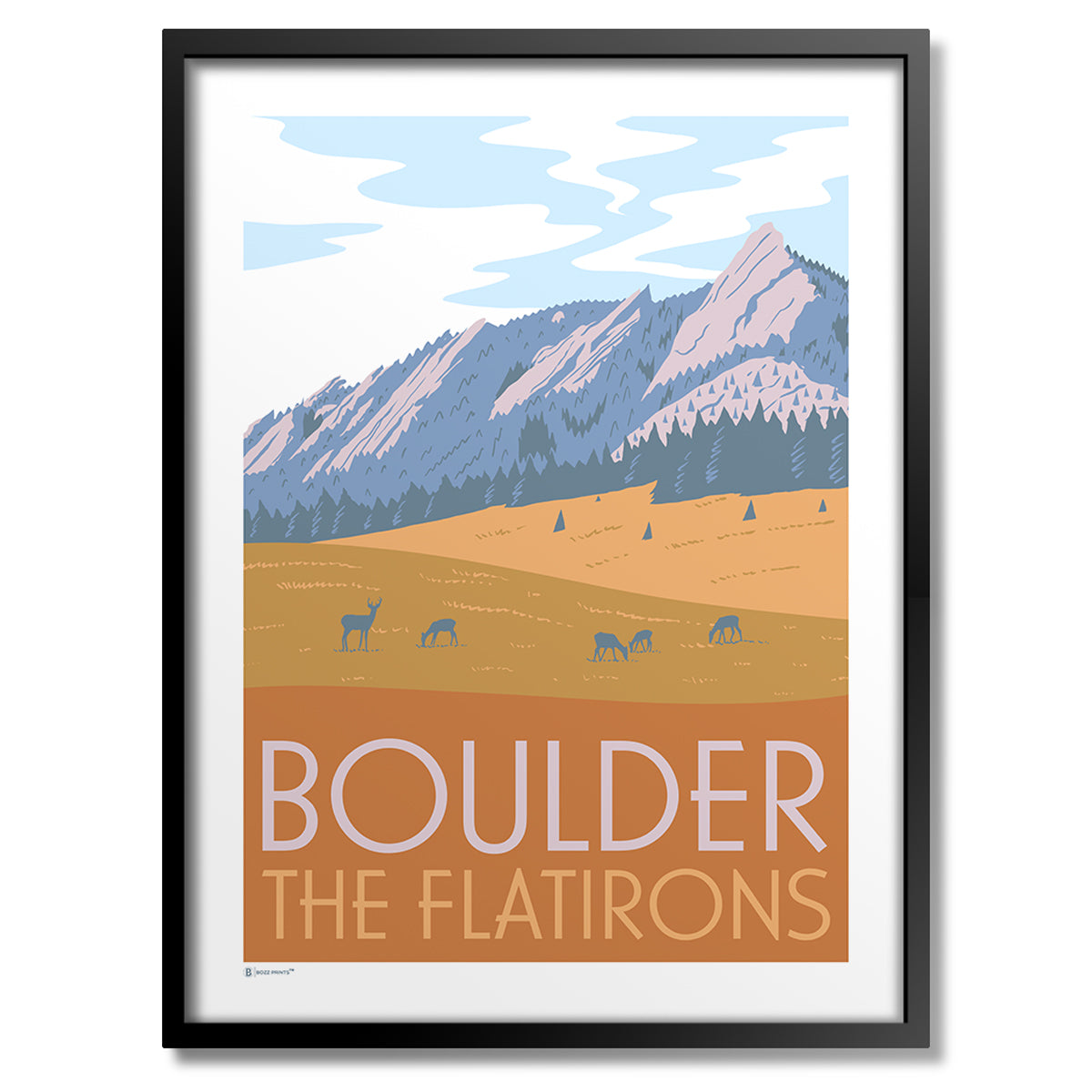 Boulder Flatirons Print - Bozz Prints