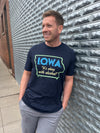 I.O.W.A. (It&#39;s Okay With Alcohol) Navy T-Shirt - Bozz Prints