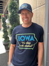 I.O.W.A. It&#39;s Okay With Alcohol Navy Hat - Bozz Prints