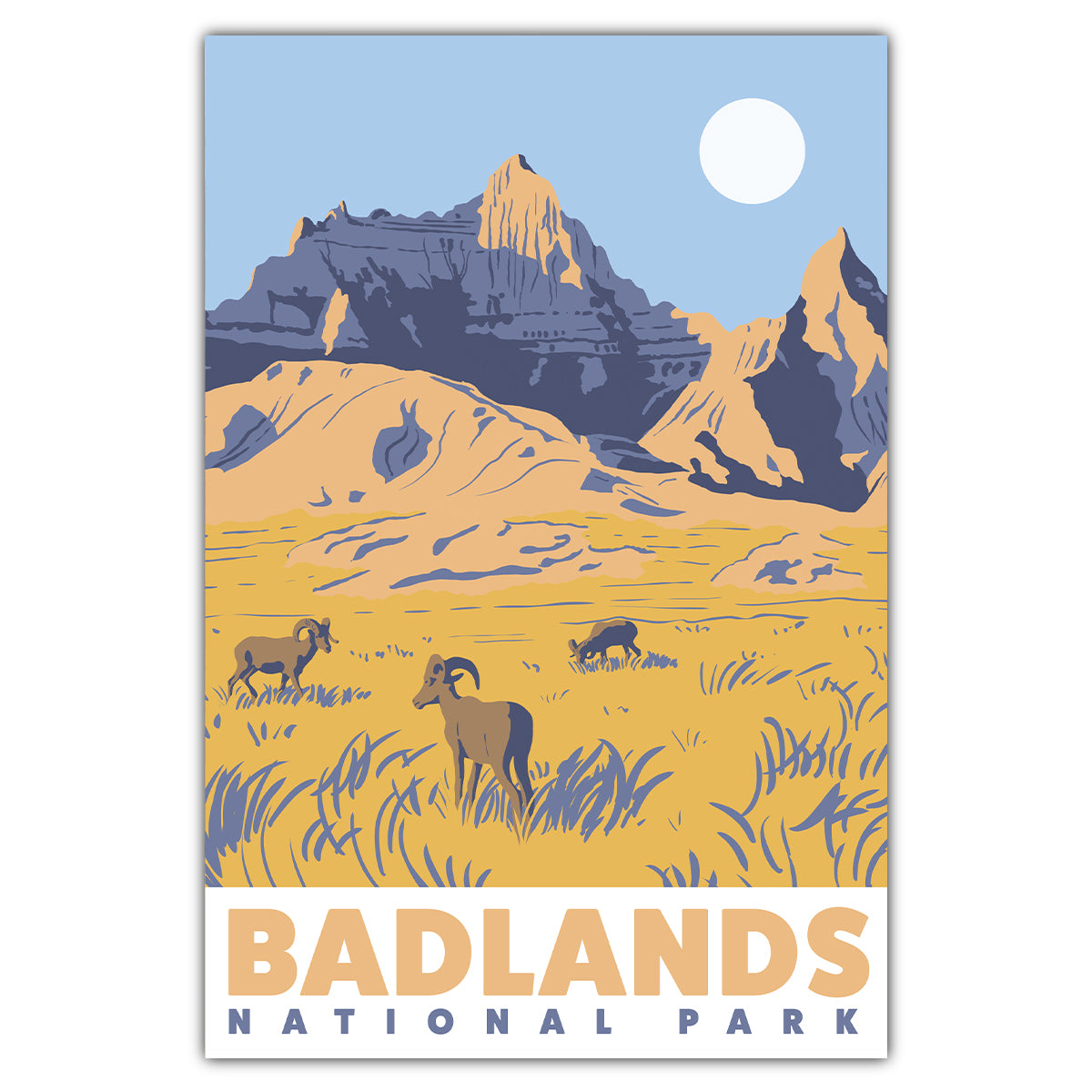 Badlands National Park Postcard - Bozz Prints