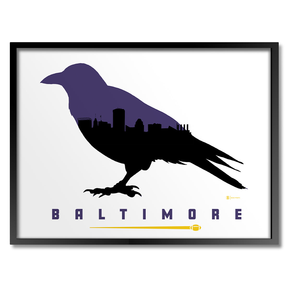 Baltimore Football Print - Bozz Prints
