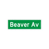 Beaver Avenue - Des Moines Street Signs - Bozz Prints