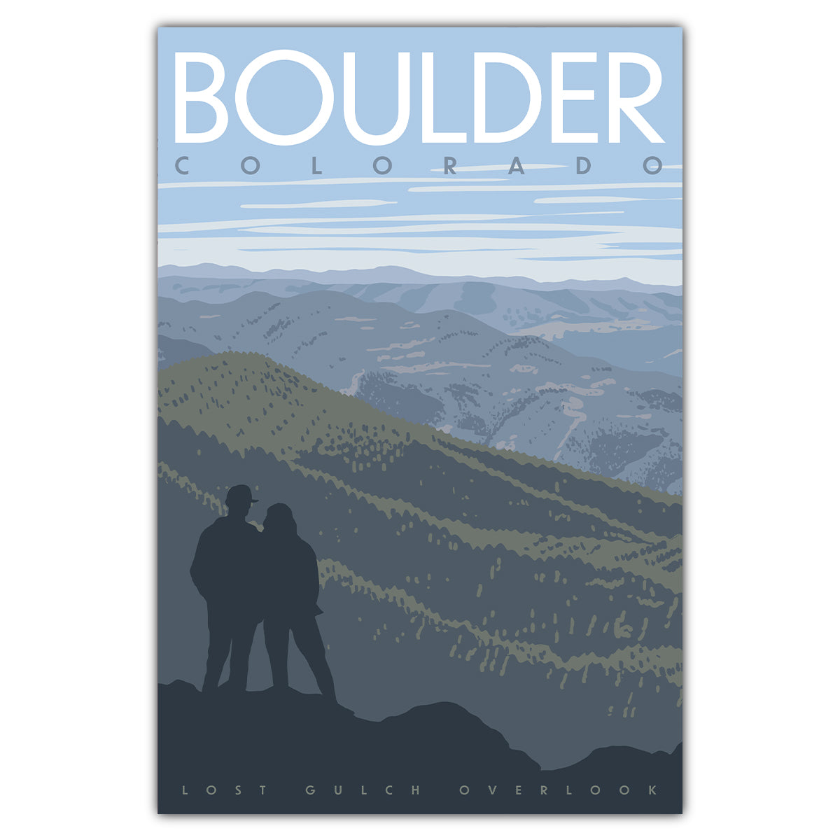 Boulder Lost Gulch Postcard - Bozz Prints