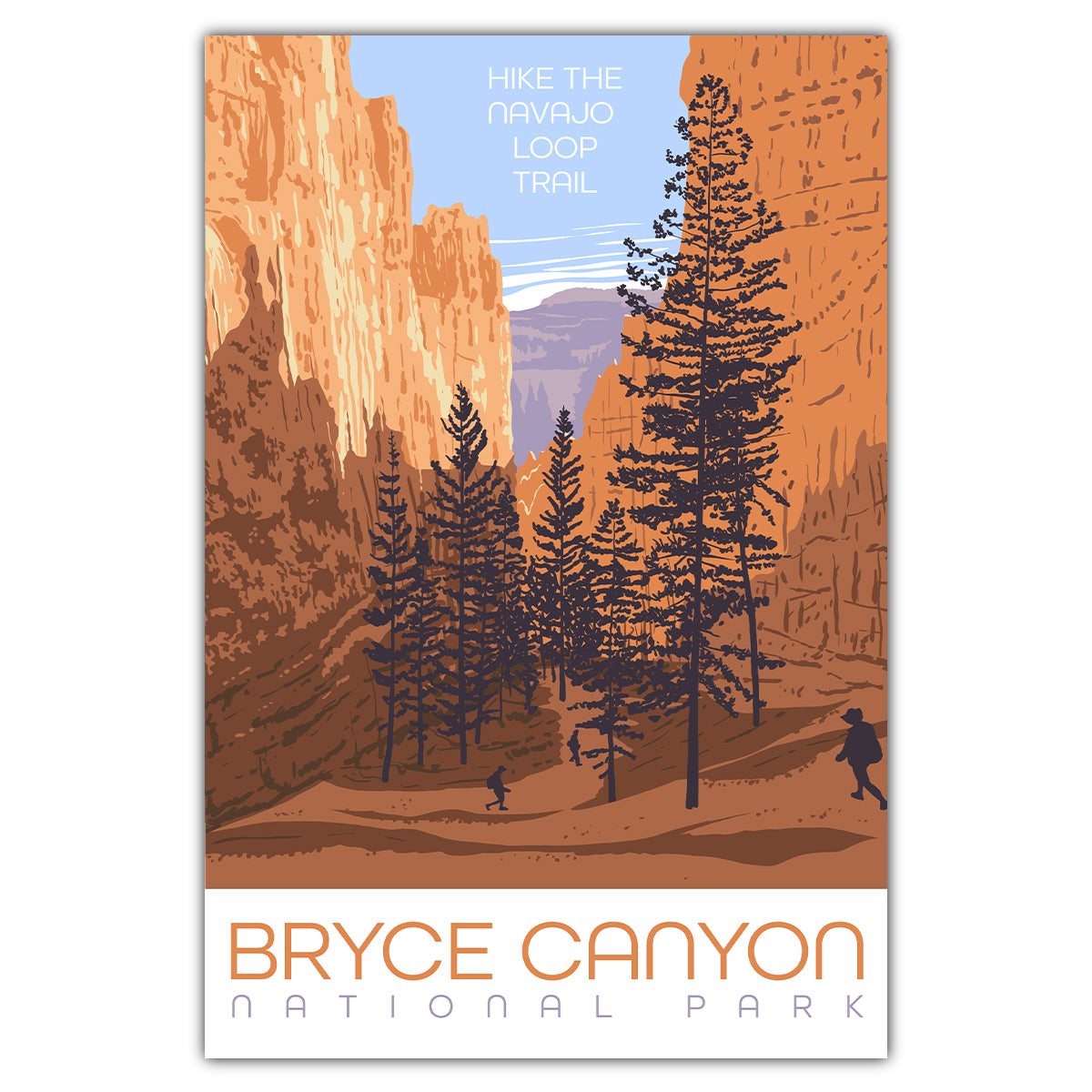 Bryce Canyon National Park Navajo Trail Loop Postcard - Bozz Prints