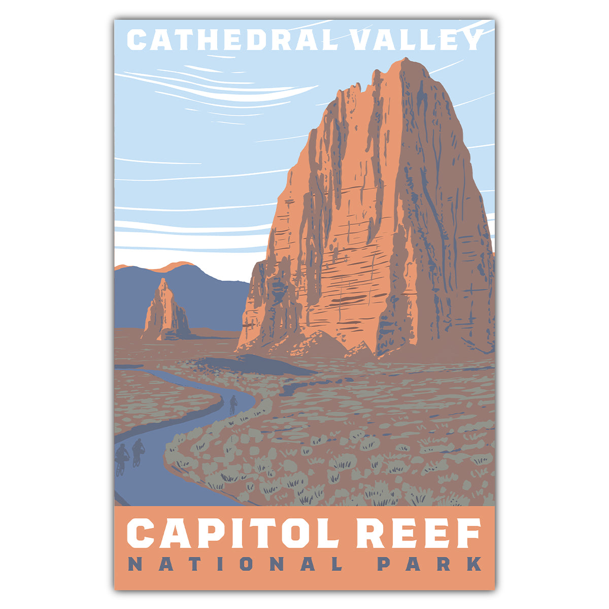 Capitol Reef National Park Cathedral Valley Postcard - Bozz Prints