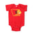 The Cardinal & Gold State Onesie - Bozz Prints