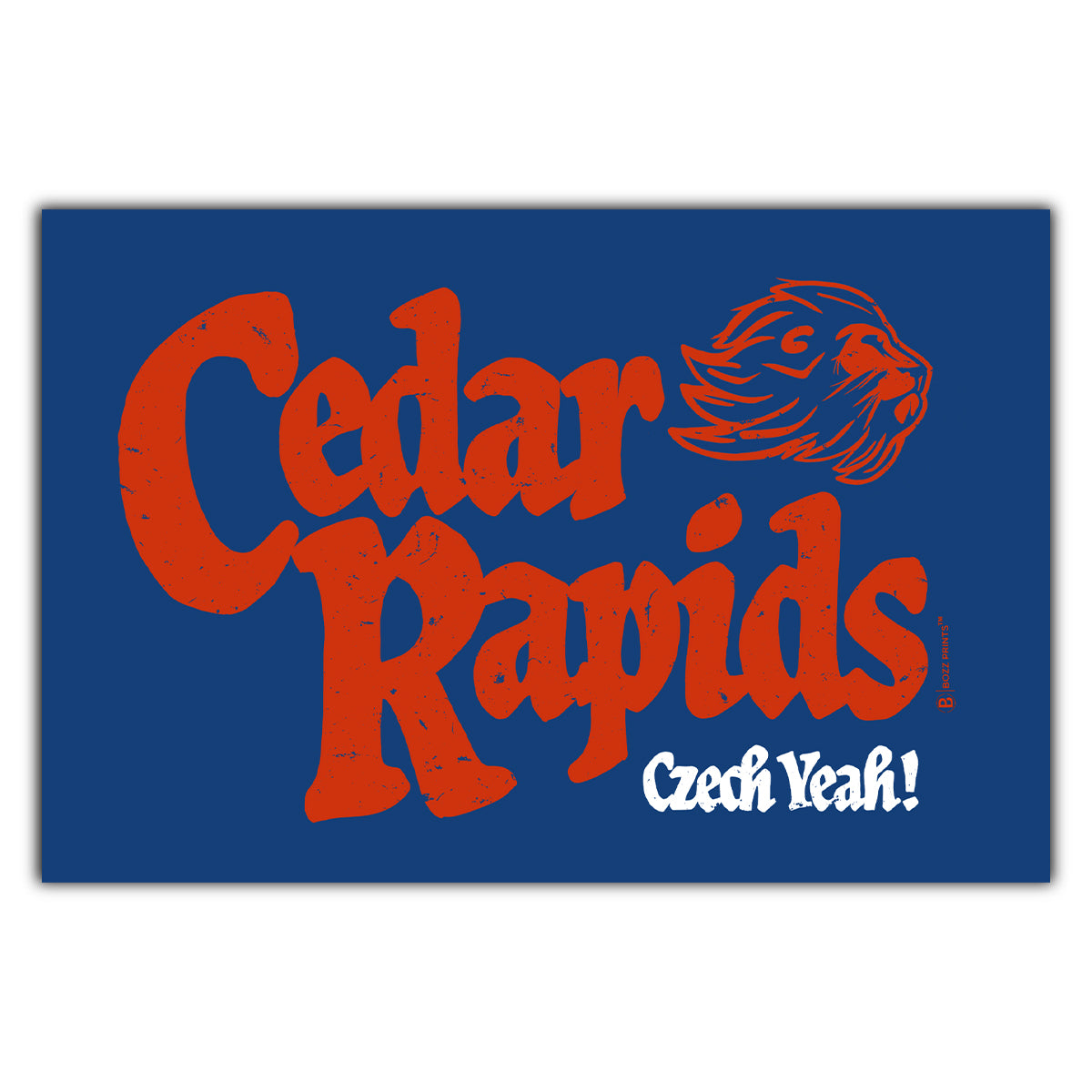 Cedar Rapids Czech Yeah Postcard - Bozz Prints