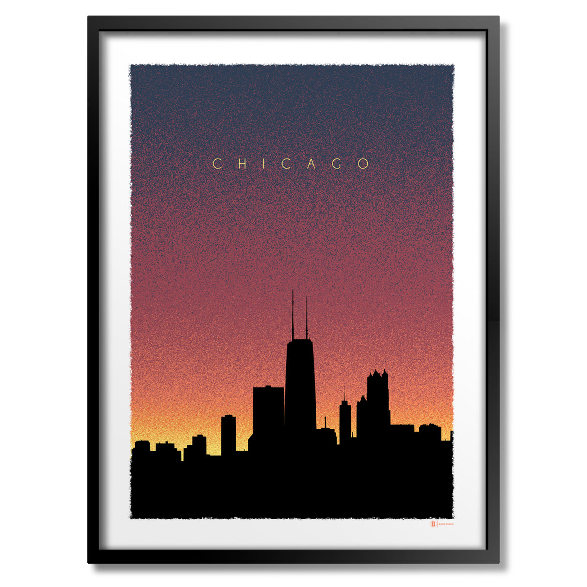 Chicago Dusk Print - Bozz Prints