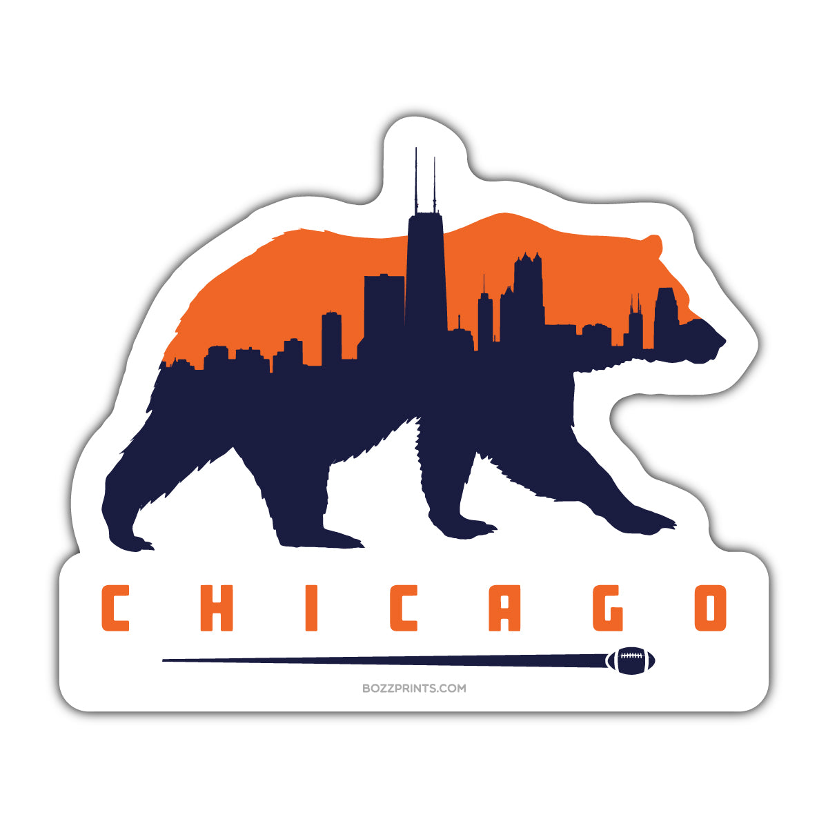 Chicago Football - Bozz Prints