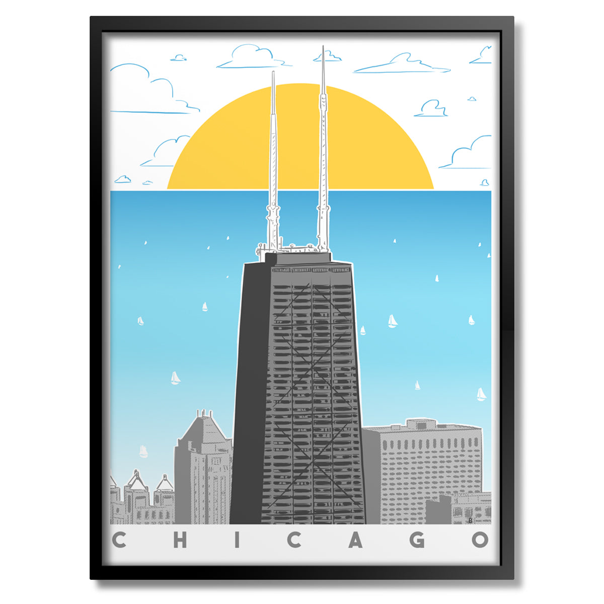 Chicago Lakeview Print - Bozz Prints