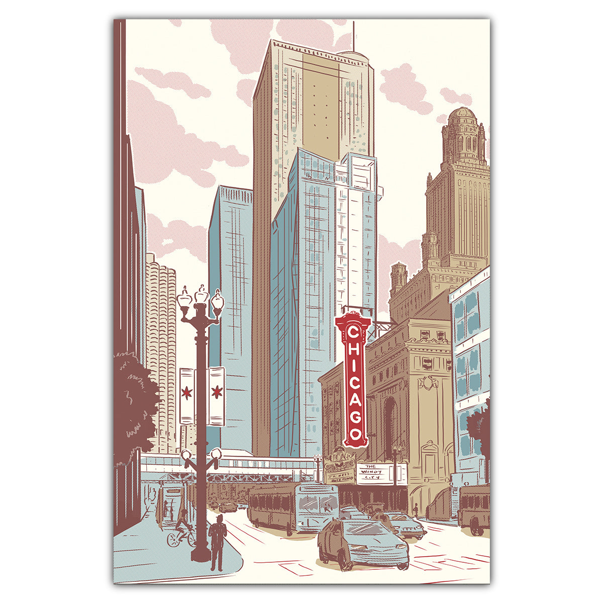 Chicago Loop Postcard - Bozz Prints