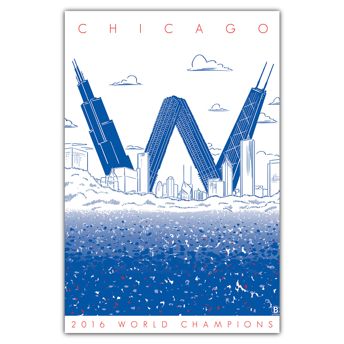 Chicago World Champions Postcard - Bozz Prints