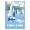 Clear Lake Sailing Postcard - Bozz Prints
