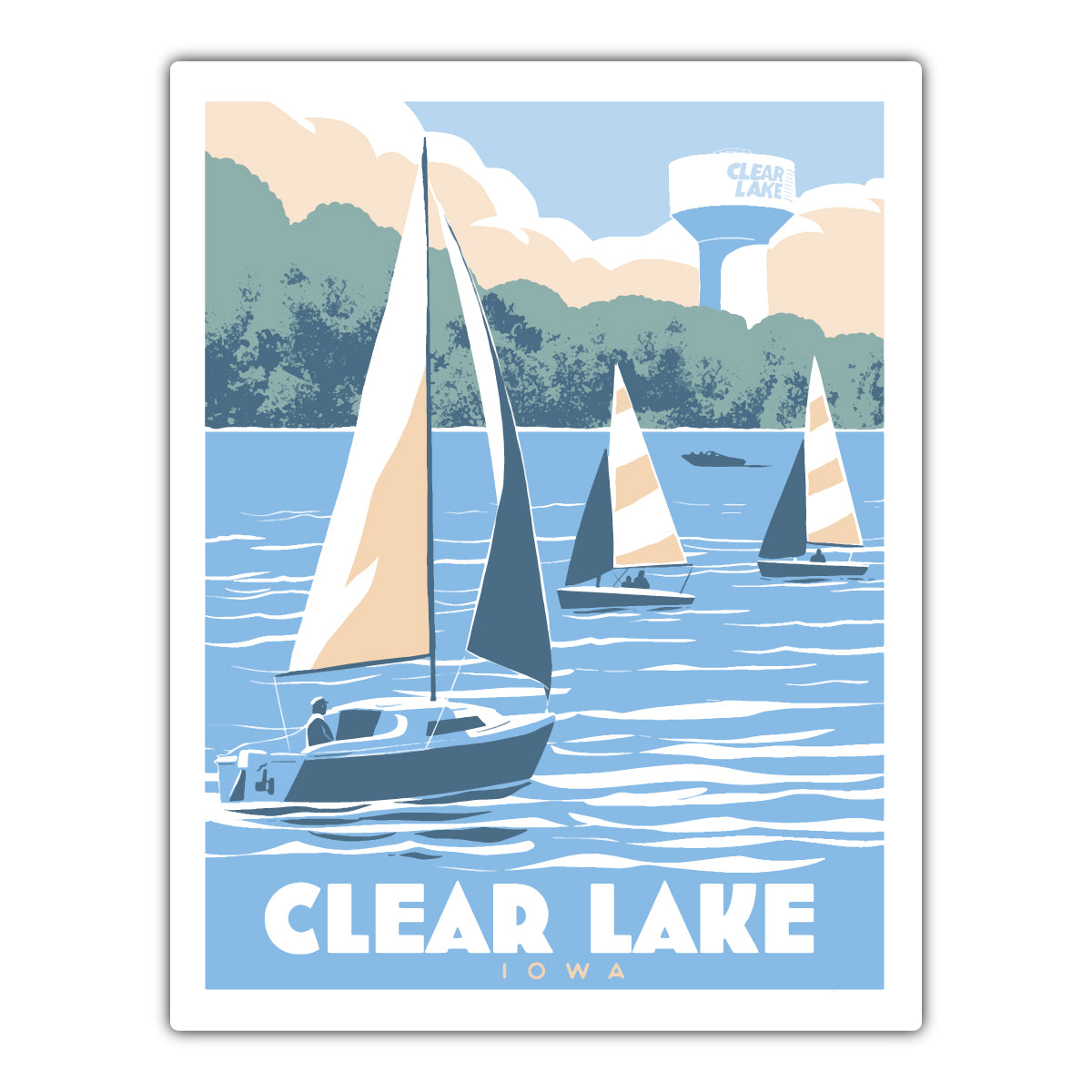 Clear Lake Sailing - Bozz Prints