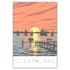 Clear Lake Sunset Postcard - Bozz Prints