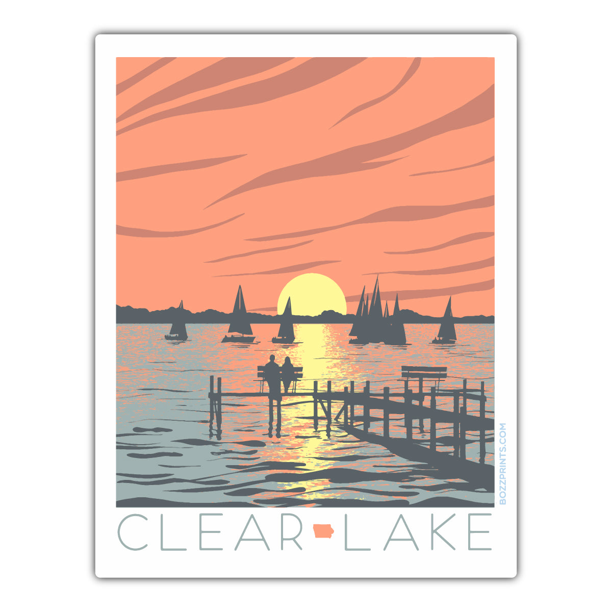 Clear Lake Sunset - Bozz Prints