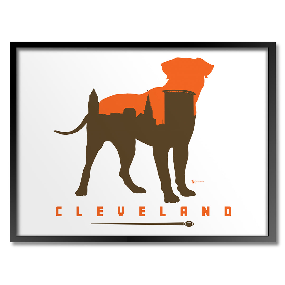 Cleveland Football Print - Bozz Prints