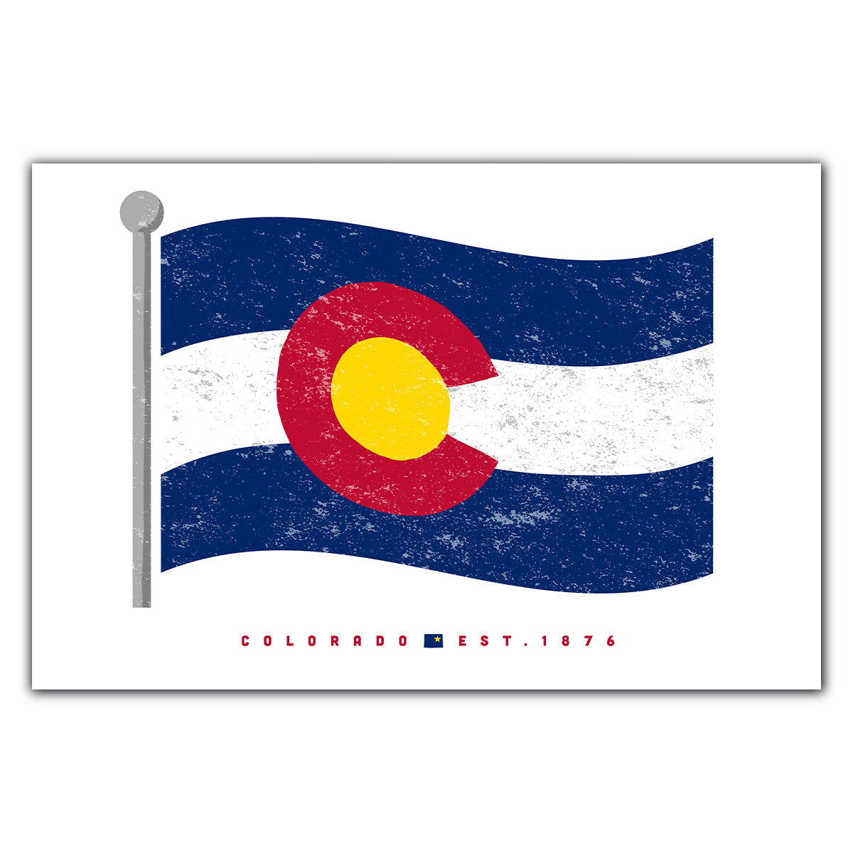 Colorado Flag Postcard