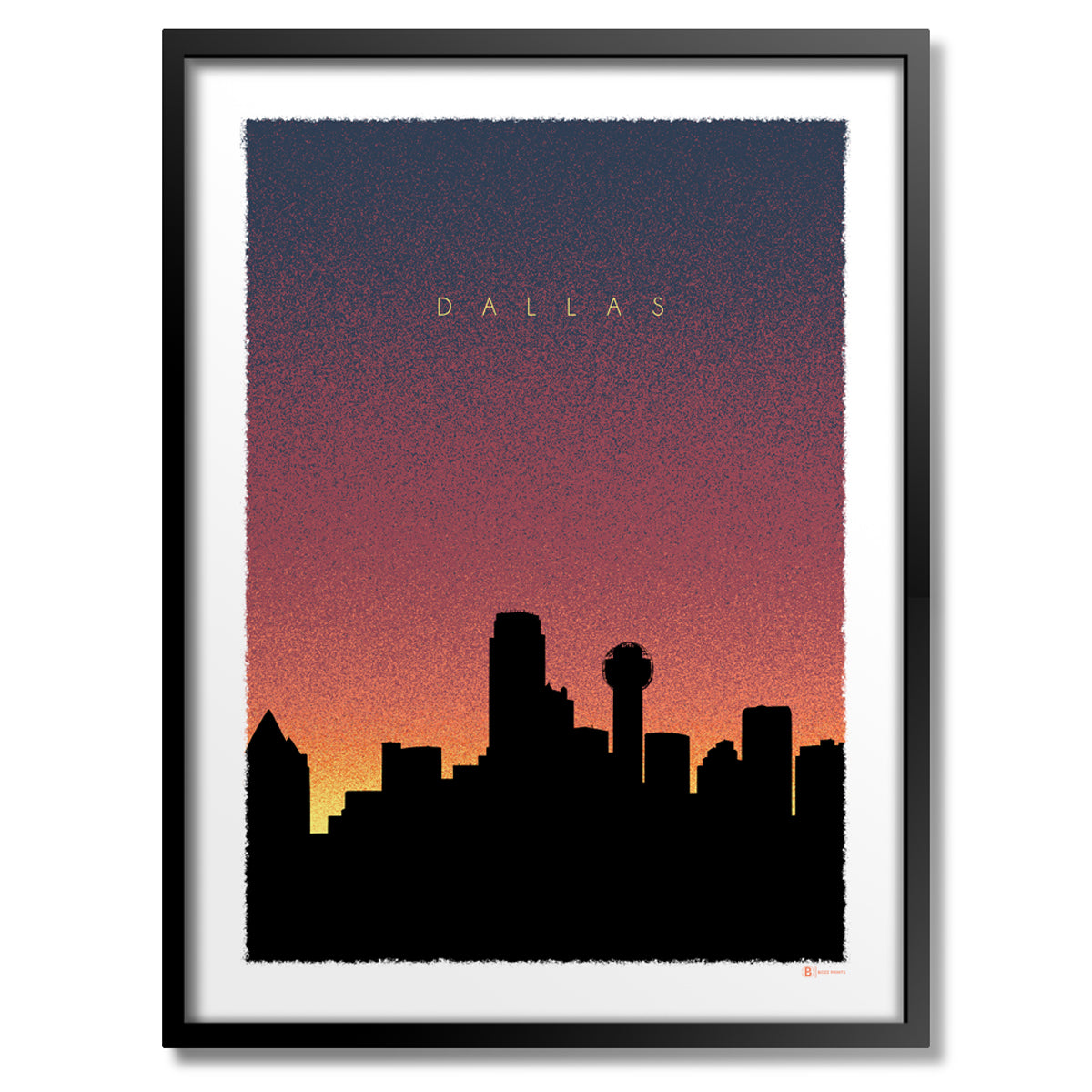 Dallas Dusk Print - Bozz Prints