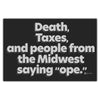 Death Taxes Ope Postcard - Bozz Prints
