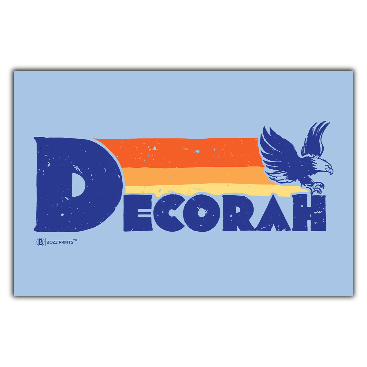 Decorah Retro Eagle Postcard - Bozz Prints