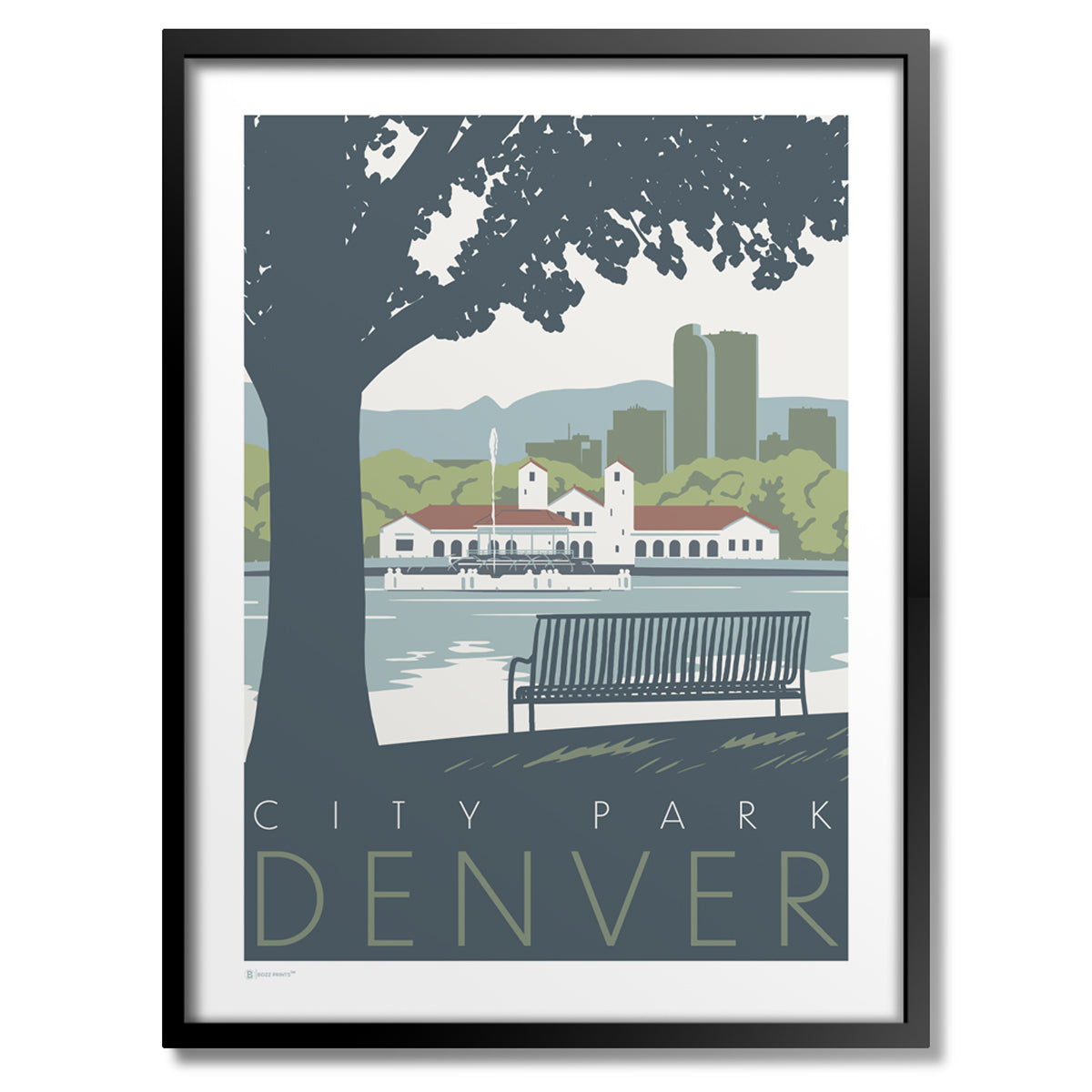 Denver City Park Print - Bozz Prints