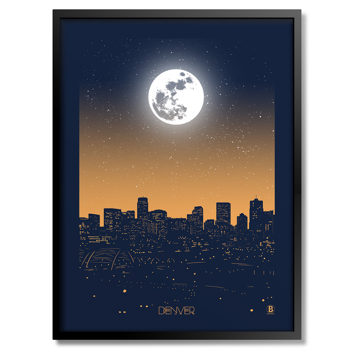 Denver Moon Print - Bozz Prints