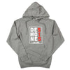 Des Moines 515 Grey Hooded Sweatshirt - Bozz Prints