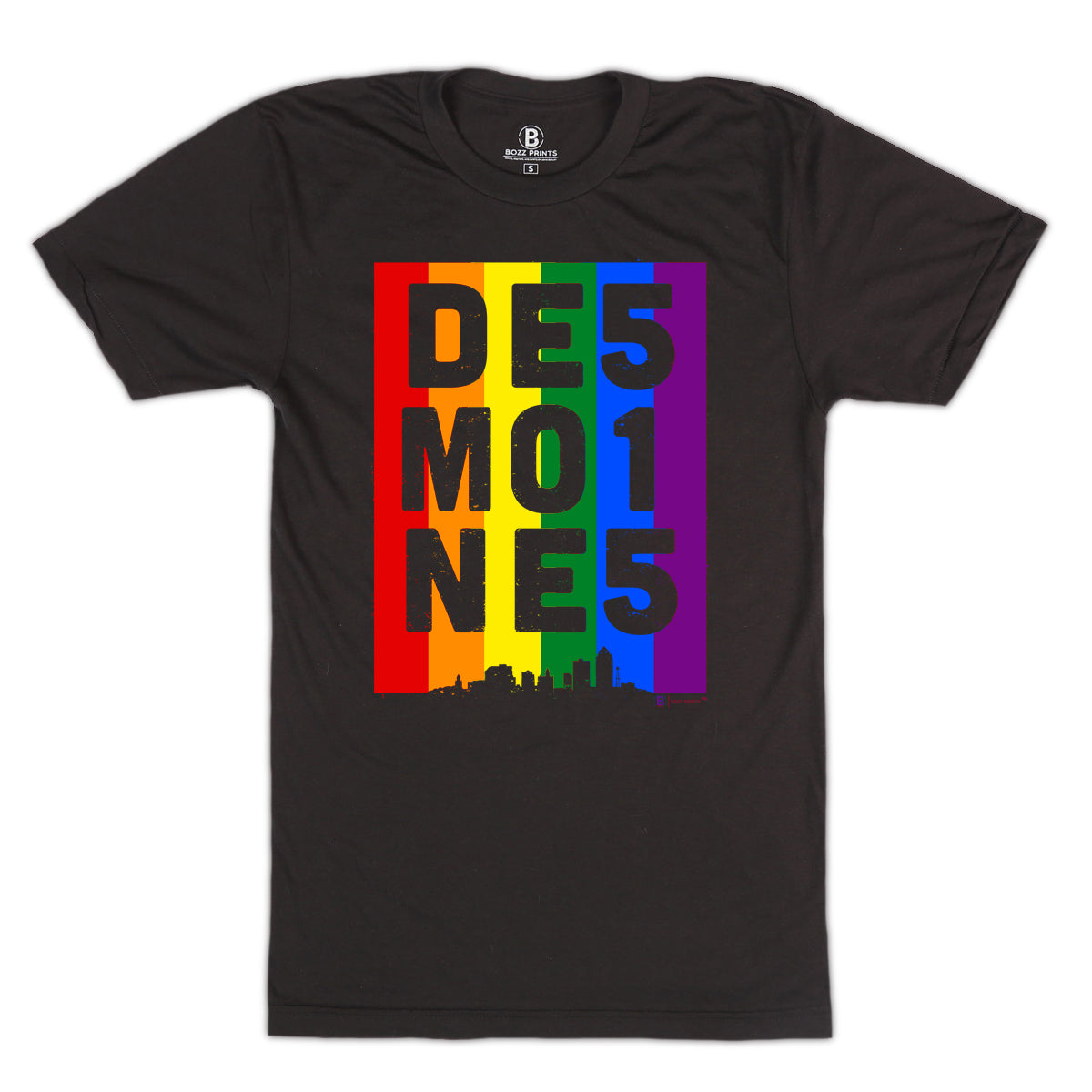 Des Moines 515 Pride T-Shirt - Bozz Prints