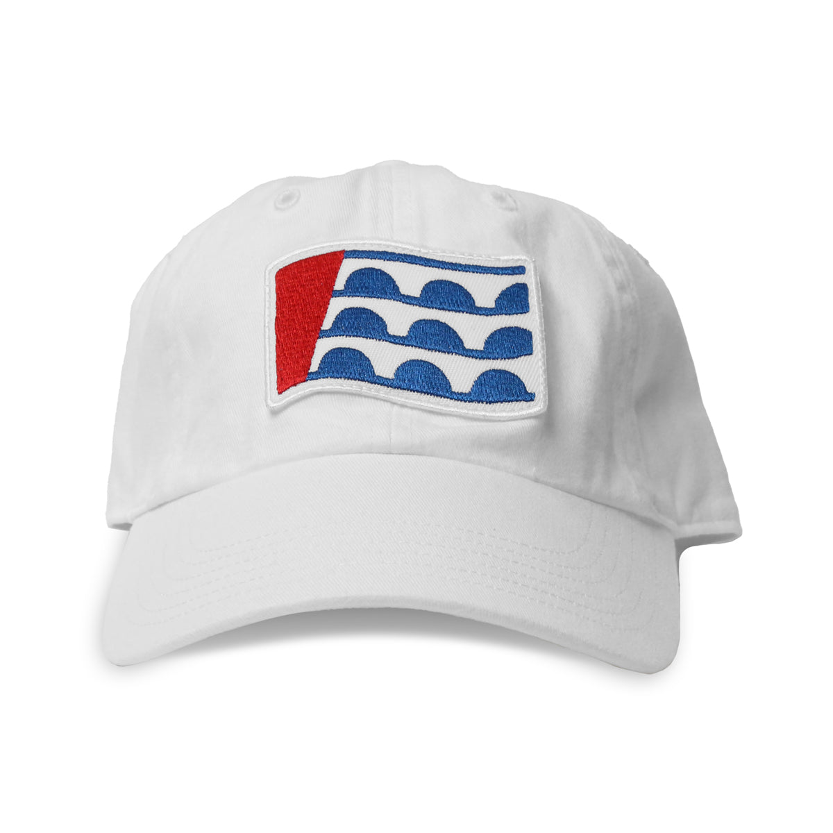 Des Moines Flag White Hat - Bozz Prints