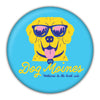 Dog Moines Welcome to the Barkside Round Coaster - Bozz Prints