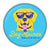 Dog Moines Welcome to the Barkside Round Coaster - Bozz Prints