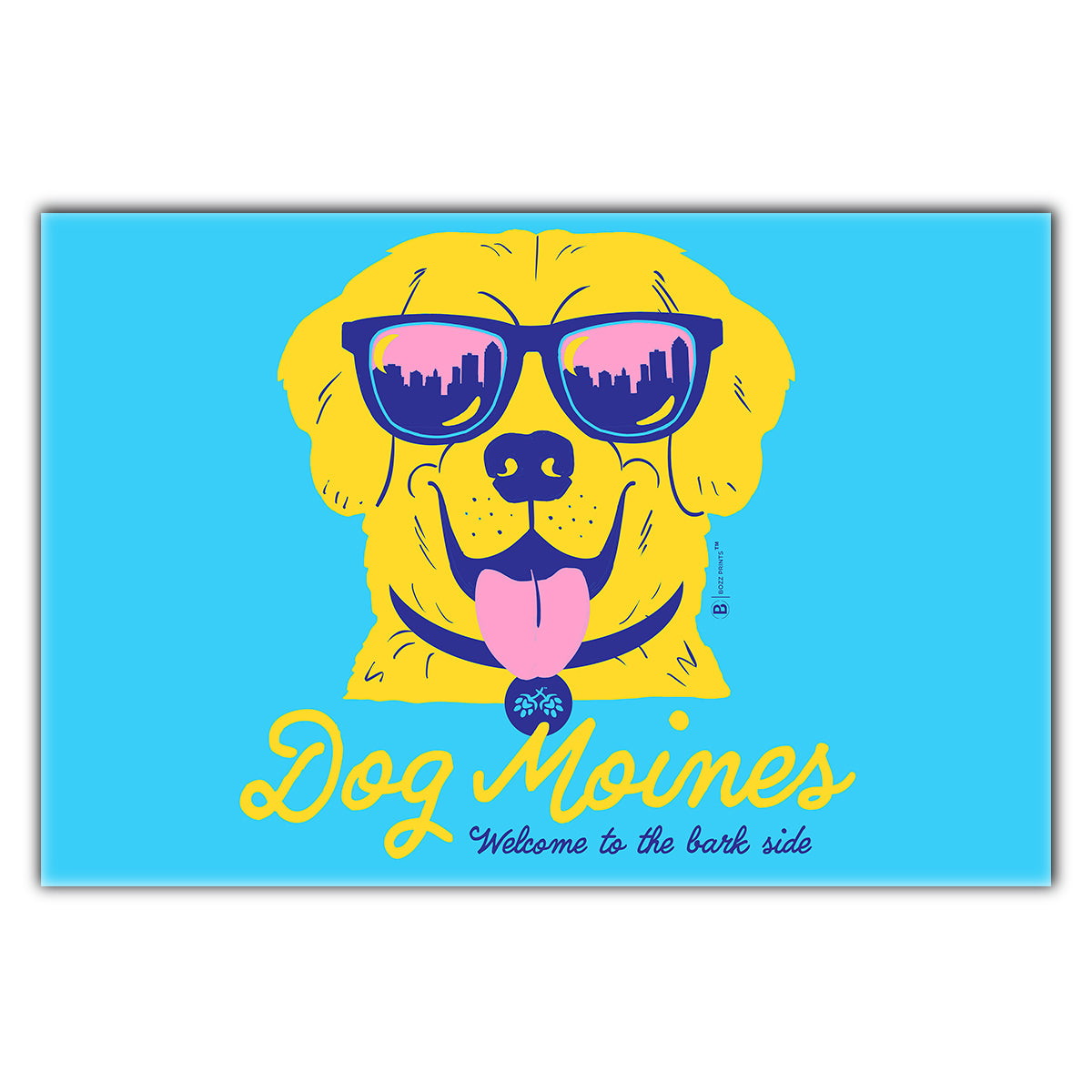 Dog Moines Welcome to the Barkside Postcard