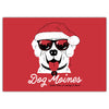 Dog Moines Santa Paws Greeting Card