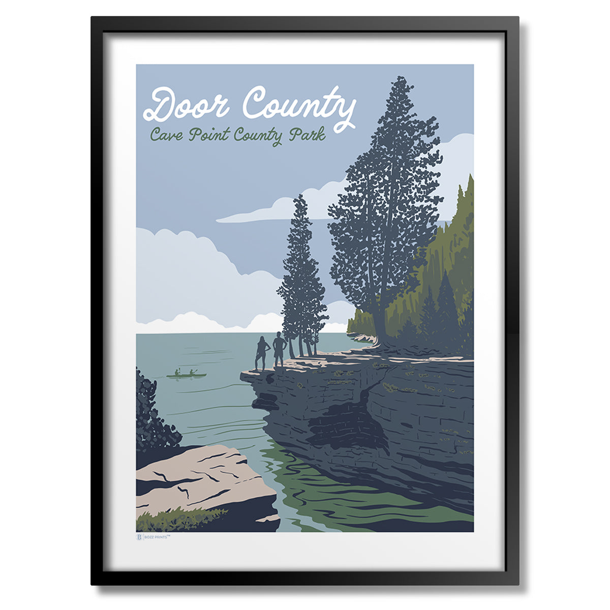 Door County Cave Point Print