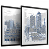 Downtown Des Moines Print Set - Bozz Prints