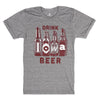 Drink Iowa Beer T-Shirt - Bozz Prints