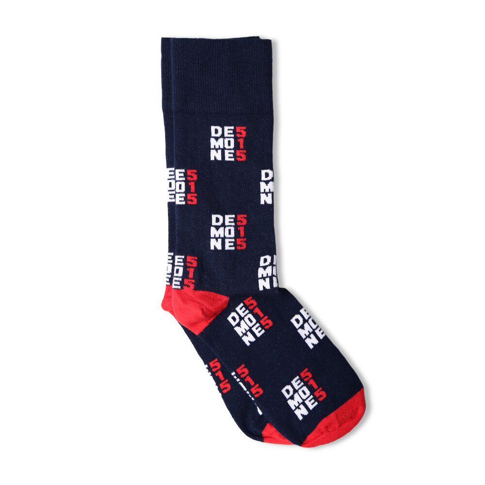Des Moines 515 Socks - Bozz Prints