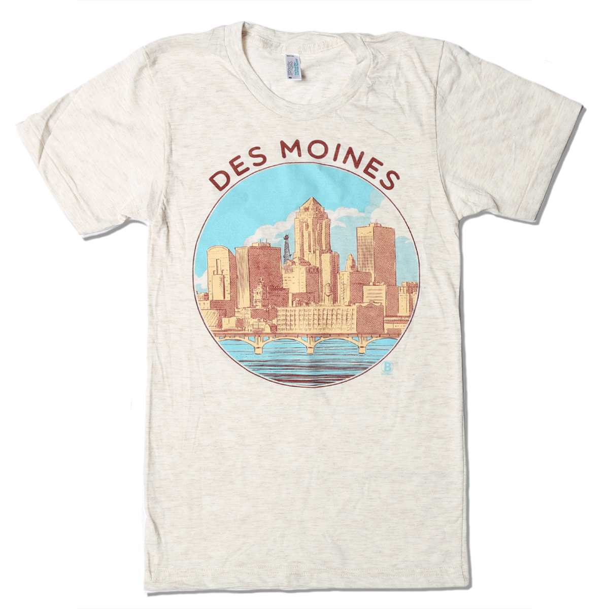 Des Moines Circle T-Shirt - Bozz Prints