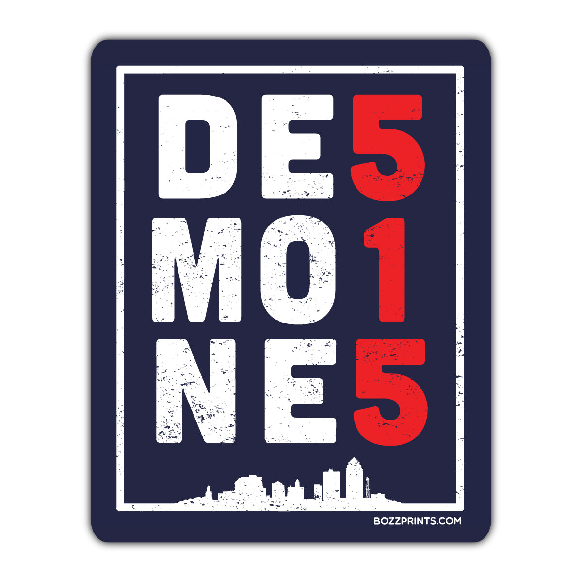 Des Moines 515 - Bozz Prints