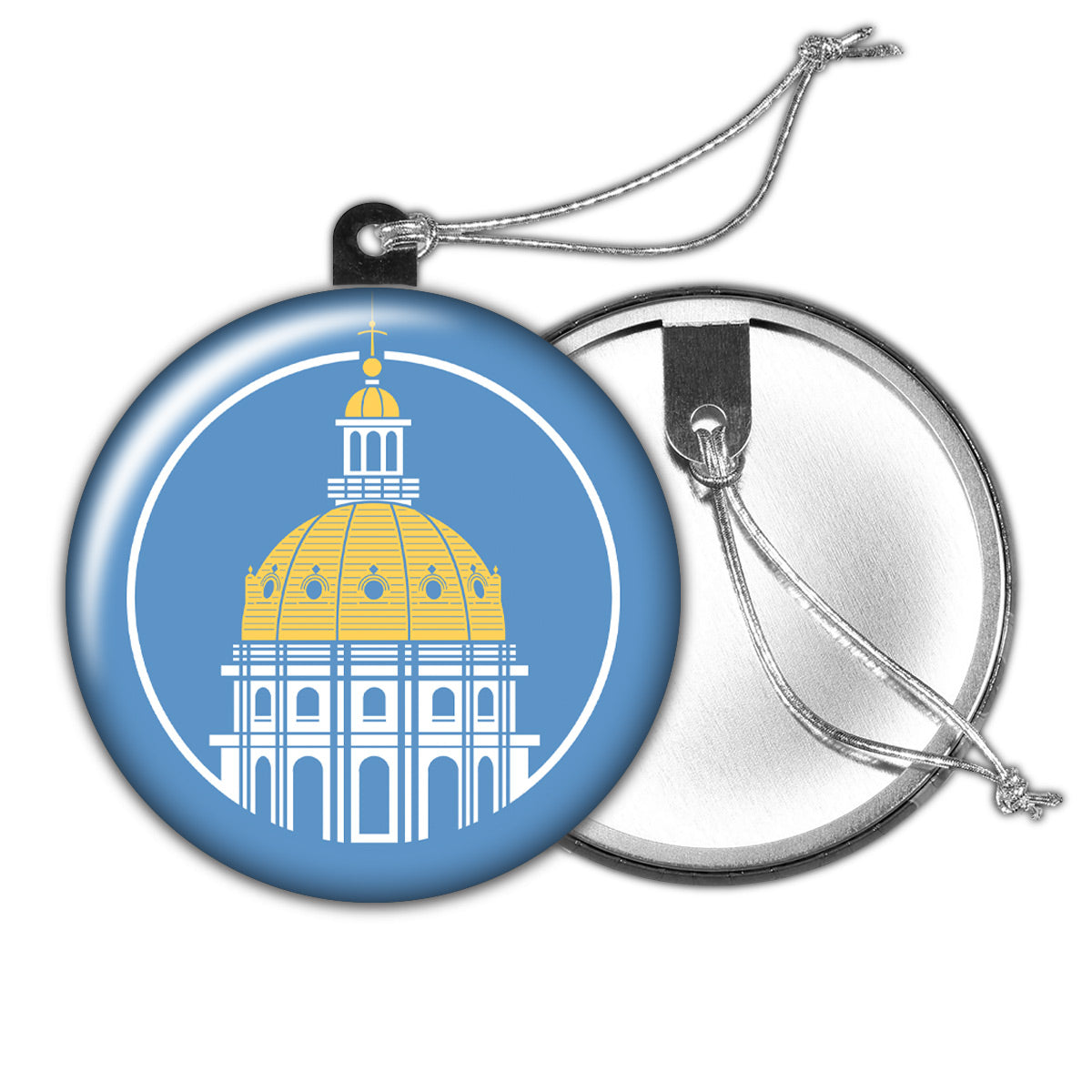 Des Moines Capitol Icon Holiday Ornament - Bozz Prints
