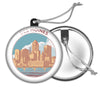 Des Moines Circle Holiday Ornament - Bozz Prints