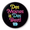 Des Moines is Des Best Round Coaster - Bozz Prints