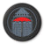 Des Moines Grand Avenue Icon Round Coaster - Bozz Prints