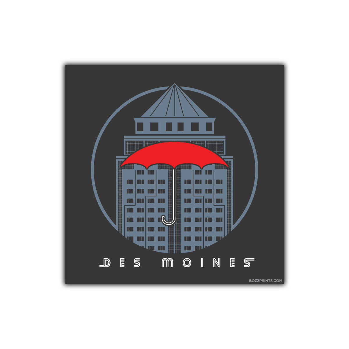 Des Moines Grand Avenue Icon - Bozz Prints