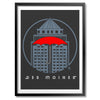 Des Moines Grand Ave Icon Print - Bozz Prints