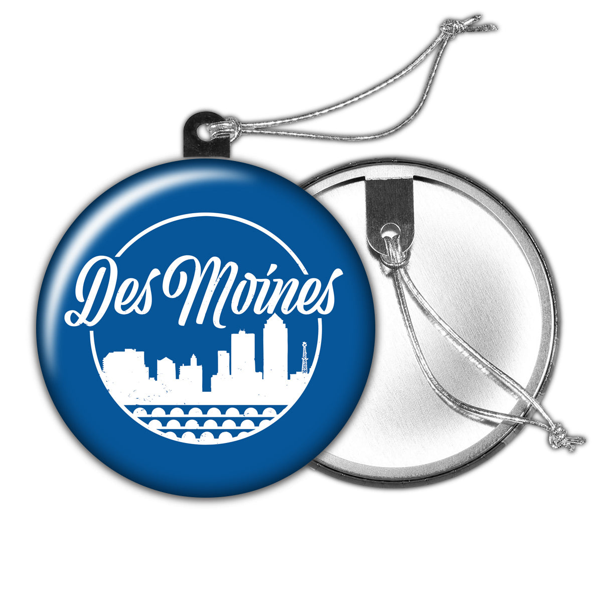 Des Moines Hometown Holiday Ornament - Bozz Prints