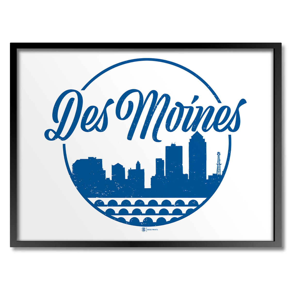 Des Moines Hometown Print - Bozz Prints