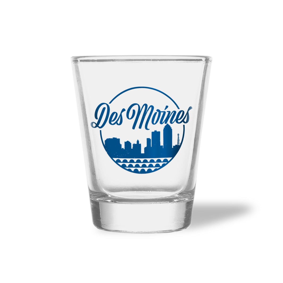 Des Moines Hometown Shot Glass - Bozz Prints