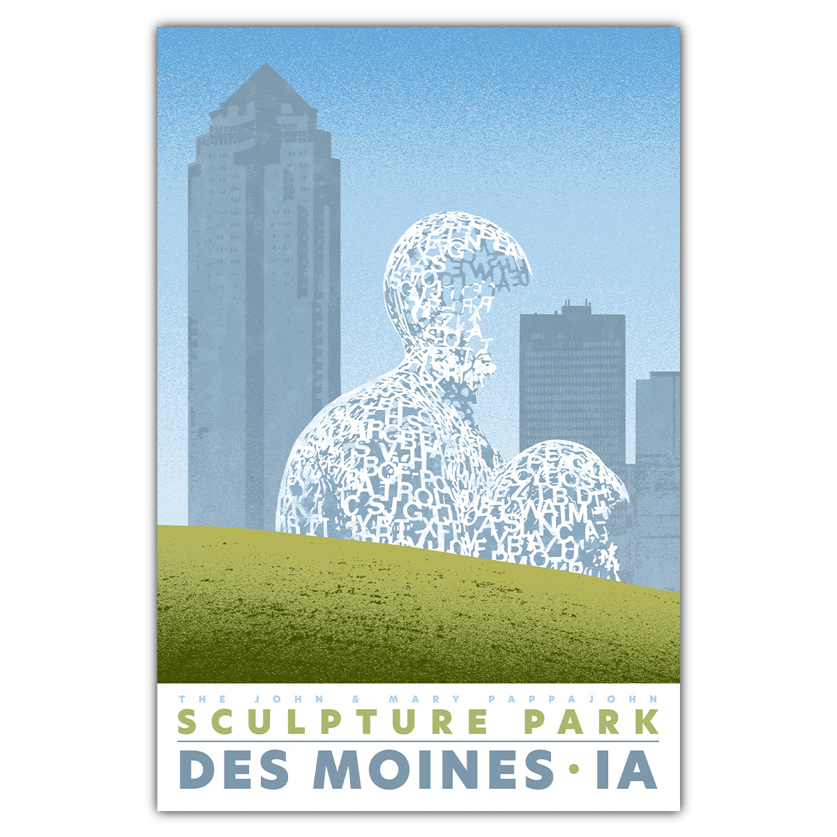 Pappajohn Sculpture Park Postcard - Bozz Prints